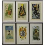 Ten of Staves by Salvador Dalí, Complete set of six lithographs, published by Lyle Stuart, sold Dec 2014
