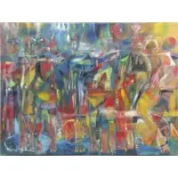 Miguel Gómez, De La Serie Sobre Ruedas., Oil on Canvas
