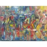 Miguel Gómez, De La Serie Sobre Ruedas., Oil on Canvas