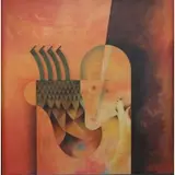 Federico Lopez Castro, Oil and collage on board, Mixed Media on Board