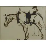 Jack Levine, Man with Horse