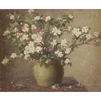 Andrew Thomas Schwartz, Floral Still Life, Oil on Canvas