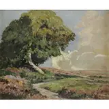 Solange Christauflour, Spring Landscape, Oil on Canvas