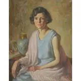 A.E Hall, Portrait of a Woman, 1930, Oil on Canvas