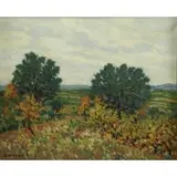 Magi Oliver, Autumn Landscape, Oil on Canvas