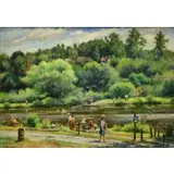 Isaac Holtz, A Day In June, Oil on Canvas