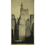Samuel Chamberlain, Bank of New York & Trust Company, Etching "Bank of New York & Trust Company"