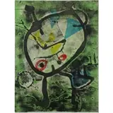 Grans Rupestres II by Joan Miró, Etching in Colors "Grans Rupestres II" Pencil signed and numbered H.C. XIV/XV lower left, sold Feb 2016