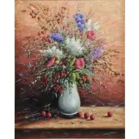 Eugene Paprocki, Still Life with Berries, Oil on Canvas