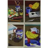 Howard Windham, Untitled, Set of 4 Gouache Still Lifes
