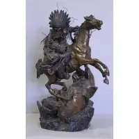 Carl Kauba, A Friend in Need, Bronze Sculpture "A Friend in Need"