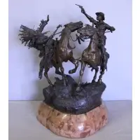 Carl Kauba, How-Kola!, Raised on separate marble base