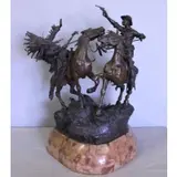 Carl Kauba, How-Kola!, Raised on separate marble base