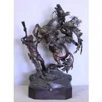 Carl Kauba, Overpowered, Bronze Sculpture "Overpowered"
