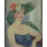 Rose Kuper, Portriat of a Woman, Oil on Canvas