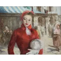 Pál Fried, Maxine, Oil on Canvas "Maxine"