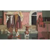 Louis Bosa, Island of the Monks, Oil on Board