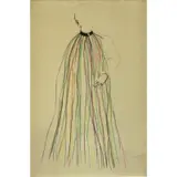 Jim Dine, Dorian Gray in Multi- Coloured Vinyl Strip Cape, Lithograph "Dorian Gray in Multi- Coloured Vinyl Strip Cape"