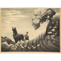 Bernard Joseph Steffen, Uplands, Lithograph "Uplands" Signed lower right