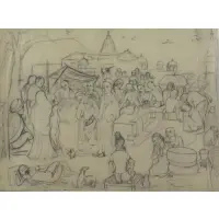 Krishna Ara, Shirdi, Charcoal on Paper