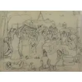 Krishna Ara, Shirdi, Charcoal on Paper
