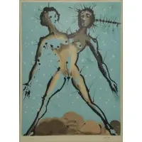 Gemini by Salvador Dalí, Color Lithograph "Gemini", sold Nov 2015