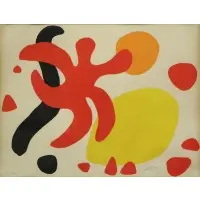 Alexander Calder, Les Etoiles, 1972, Lithograph "Les Etoiles" 1972