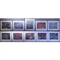 Marcel Marceau, Le Troisieme Ceil / The Third Eye, Condition: Lithographs are in very good condition, each individually framed