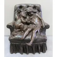 Aristide Croisy, Le Nid, Bronze Sculpture of Sleeping Children, "Le Nid"