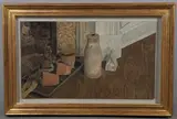 Antony Williams, Still Life With Cacti, egg tempera on board