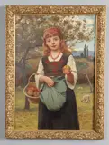 Edwin Bale, The Apple Gatherer, oil on canvas