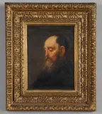 Christian Wilhelm Ernst Dietrich, Study Of A Monk, oil on oak panel
