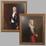 Portrait Of Maj.-Gen. Sir And Lady Stanley De Astel Calvert Clarke by Gerald Kelly, Oil on canvas, sold Jun 2026