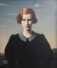 Gerald Brockhurst, Portrait Of Mrs Alexander Frank Stanley Clarke, Née Vivien Antonia Bligh (St George) Graves, The finished portrait was photographed in Brockhurst’s Chelsea studio by the celebrated London photographer