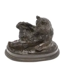 Bronze Of 'Ours Assis' (Seated Bear) by Antoine-Louis Barye, sold Jun 2026