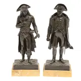V Riviere, Untitled, A pair of bronze statuettes of Napoleon Bonaparte as Emperor and Consul