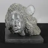 Bridget Mccrum, Carved Sculpture 'Lady With Hair'