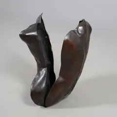 Eva Drewett, Bronze 'Split Torso' Sculpture, A large bronze 'split torso' sculpture
