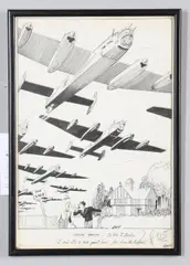 Joseph Lee, Hand Drawn Cartoon: 'Smiling Through: By Pass To Berlin'