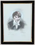 Charlotte Fawley, A Pastel Study Of Rudolf Nureyev, A pastel study of Rudolf Nureyev in the ballet 'Marguerite and Armand'
