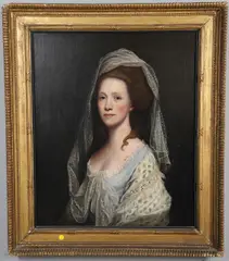 Thomas Beach, Portrait Of A Lady, oil on canvas