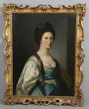 Francis Cotes, PORTRAIT OF CLEMENTINA STEWART OF GRANDTULLY (c. 1730-1789), oil on canvas contained within a carved giltwood frame