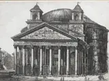 Giovanni Battista Piranesi, Obelisco Egizio From Vedute Di Roma, And Four Others, black & white engraving