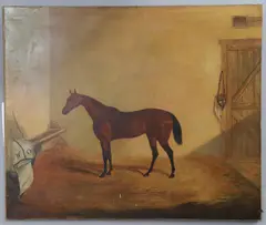 James Loder, Horse In A Stable, Oil on canvas