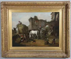 Philips Wouwerman, The Hunting Party, oil on canvas