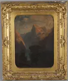 Alexandre Calame, Mountainous Landscape, Oil on panel