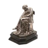 Pierre-Jules Cavelier, Untitled, Silvered bronze - 'Penelope Waiting for Odysseus'