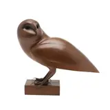 Geoffrey Dashwood, - Bronze Sculpture Of An Owl, A contemporary bronze sculpture of a Barn Owl