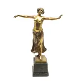 Ferdinand Lugerth, Bronze Sculpture Of A Dancer, A bronze sculpture of a dancer