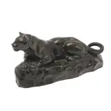 Bronze Study Of A Resting Lioness by Antoine-Louis Barye, sold Jun 2025